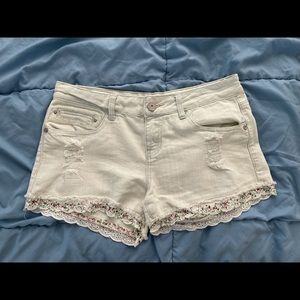 Floral Detail Shorts